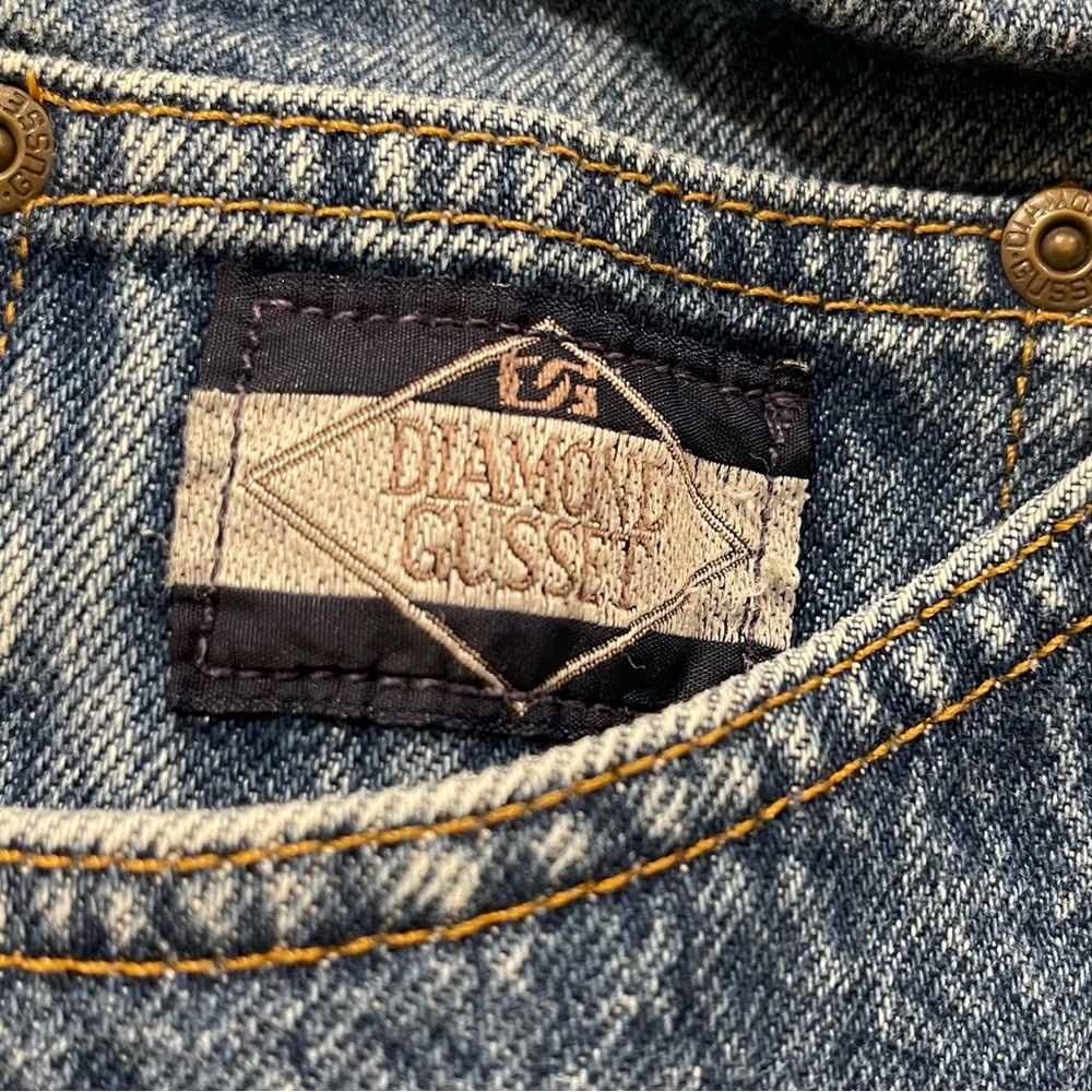 Diamond Gusset Relaxed Fit Jean Size 40x32 medium wash - Picture 7 of 8